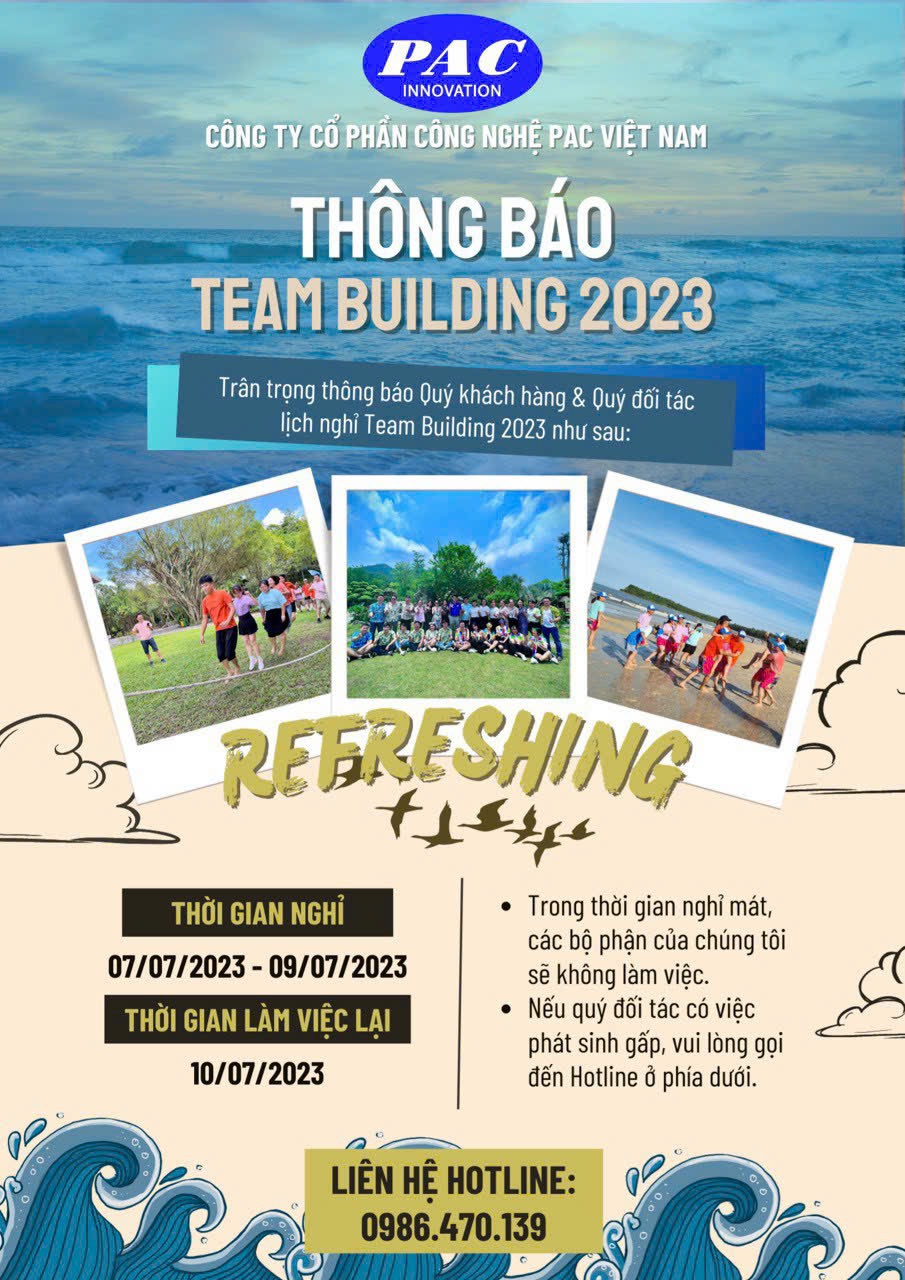 PAC Việt Nam thông báo nghỉ Du Lịch Hè 2024