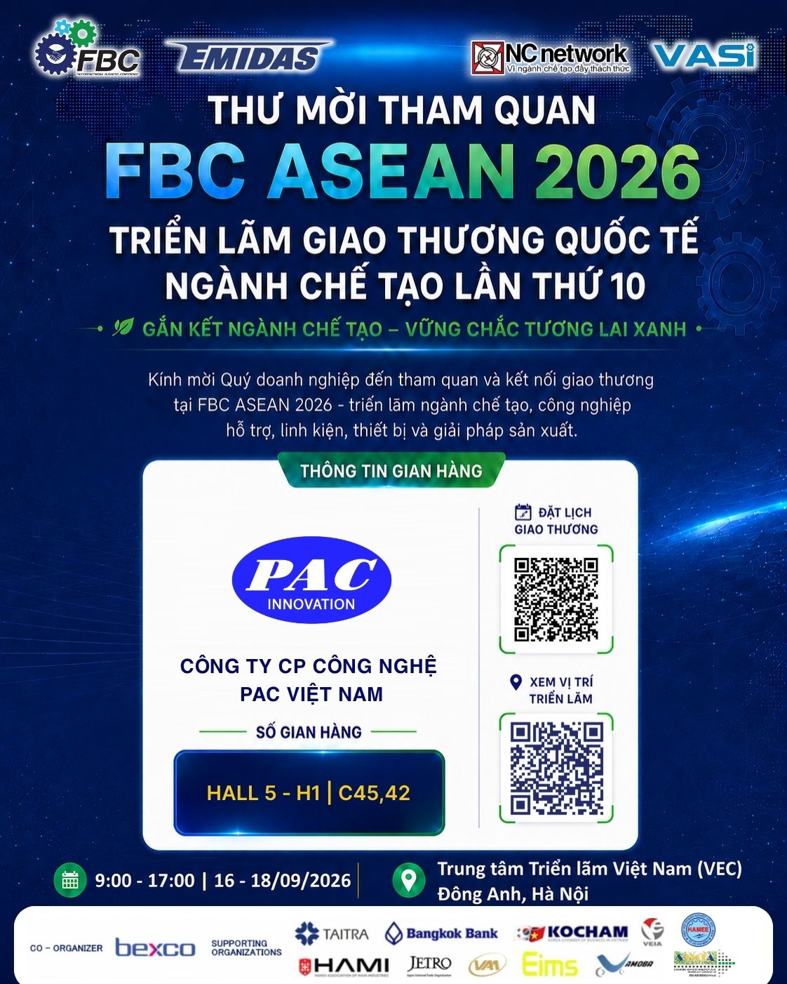 PAC Việt Nam FBC ASEAN 2026